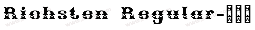 Richsten Regular字体转换